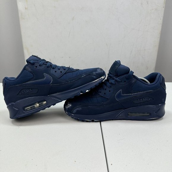 Nike Air Max 90 Navy Blue Shoes Sneakers Size US 8 Casual Outdoor Comfort Y2K - Picture 2 of 11